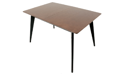 Стол ZiP-mebel Стол Сканди 120 чёрное дерево/орех арт. F514125BUW