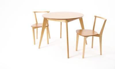 Стол ZiP-mebel Стол Сканди К 100 натур со стульями Франк натур арт. F004106N00X2R100701N00