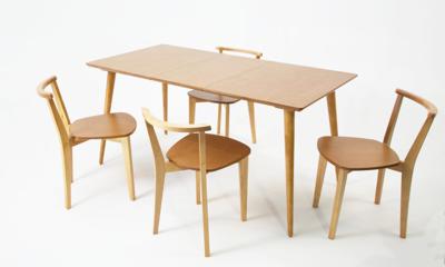 Стол ZiP-mebel Стол Монте 120 натур со стульями Франк натур арт. F514136N00X4R100701N00