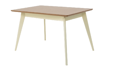 Стол ZiP-mebel Стол Сканди 120, Слоновая кость/Натуральное дерево арт. F514104SUN