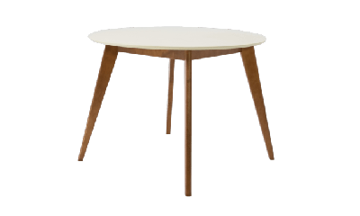 Стол ZiP-mebel Стол Сканди К 90, Орех/Слоновая кость арт. F004111WUS