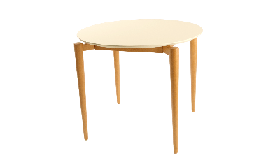 Стол ZiP-mebel Стол Pawook К 90 натур/слоновая кость арт. F004171NUS