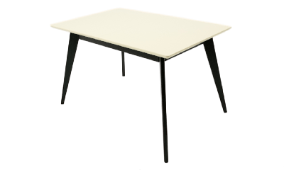 Стол ZiP-mebel Стол Сканди 120 чёрное дерево/слоновая кость арт. F514125BUS