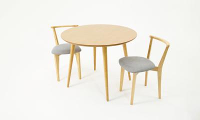 Стол ZiP-mebel Стол Монте К 100 натур со стульями Франк натур рогожка серый арт. F004136N00X2R101707N01