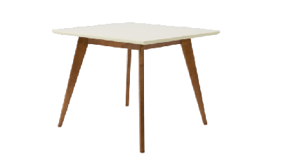 Стол ZiP-mebel Стол Сканди М 90, Орех/Слоновая кость арт. F404119WUS