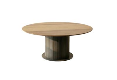 Стол ZiP-mebel Стол Пурр К 160 чёрное дерево/ натур арт. F001236BUN