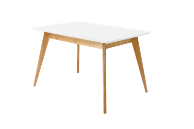 Стол ZiP-mebel Стол Сканди 120, Натур/ Белый арт. F514101NUA