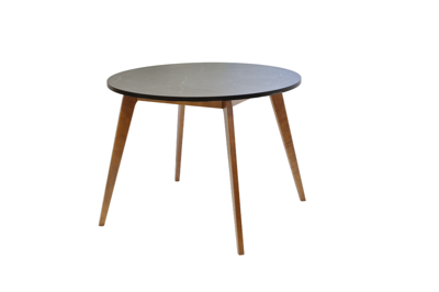 Стол ZiP-mebel Стол Arki K 90 орех/чёрный мрамор арт. F004096WMB