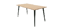 Стол ZiP-mebel Стол Монте 120 чёрное дерево/натур арт. F514157BUN