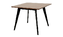 Стол ZiP-mebel Стол Сканди М 90 чёрное дерево/орех арт. F404125BUW