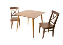Стол ZiP-mebel Стол Монте М 90 орех со стульями Ингольф орех арт. F404153W00X2R100742W00