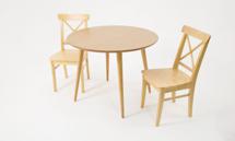 Стол ZiP-mebel Стол Монте К 90 натур со стульями Ингольф натур арт. F004145N00X2R100743N00