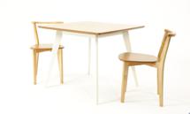 Стол ZiP-mebel Стол Сканди М 100 слоновая кость/натур со стульями Франк натур арт. F404113SUNX2R100701N00