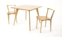 Стол ZiP-mebel Стол Сканди М 100 натур со стульями Франк натур арт. F404115N00X2R100701N00