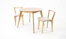 Стол ZiP-mebel Стол Сканди К 100 натур со стульями Франк натур велюр бежевый арт. F004106N00X2R101707N02