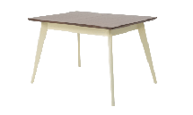 Стол ZiP-mebel Стол Сканди 120, Орех/Слоновая кость арт. F514103SUW