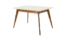 Стол ZiP-mebel Стол Сканди 120, Орех/ Слоновая кость арт. F514101WUS