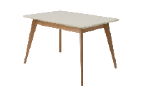 Стол ZiP-mebel Стол Сканди 120, Натуральное дерево/Слоновая кость арт. F514102NUS