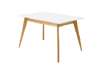 Стол ZiP-mebel Стол Сканди 120, Натур/ Белый арт. F514101NUA