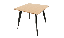 Стол ZiP-mebel Стол Сканди М 100 чёрное дерево/натур арт. F404126BUN