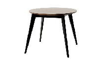 Стол ZiP-mebel Стол Сканди К 90 чёрное дерево/орех арт. F004125BUW