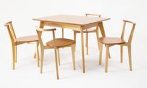 Стол ZiP-mebel Стол Сканди 120 натур со стульями Франк натур арт. F514106N00X4R100701N00