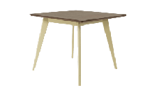 Стол ZiP-mebel Стол обеденный Сканди М100, слоновая кость/орех арт. F404112SUW