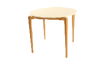 Стол ZiP-mebel Стол Pawook К 90 натур/слоновая кость арт. F004171NUS