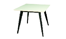 Стол ZiP-mebel Стол Сканди М 90 чёрное дерево/слоновая кость арт. F404125BUS