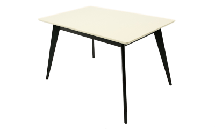 Стол ZiP-mebel Стол Сканди 120 чёрное дерево/слоновая кость арт. F514125BUS