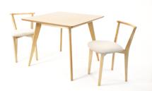 Стол ZiP-mebel Стол Сканди М 100 натур со стульями Франк натур велюр бежевый арт. F404115N00X2R101707N02