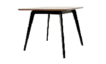 Стол ZiP-mebel Стол Arki М 100 чёрный/орех арт. F404096BUW