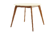 Стол ZiP-mebel Стол Arki К 90 орех/слоновая кость арт. F004092WUS