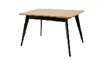 Стол ZiP-mebel Стол Сканди 120 чёрное дерево/натур арт. F514125BUN