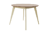 Стол ZiP-mebel Стол Сканди К 90, Слоновая кость/Натуральное дерево арт. F004114SUN