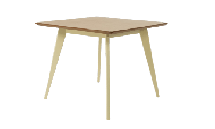 Стол ZiP-mebel Стол Сканди М 90, Слоновая кость/Натуральное дерево арт. F404122SUN