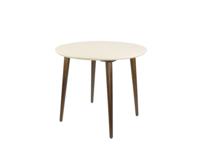 Стол ZiP-mebel Стол Монте К 90, Орех/Слоновая кость арт. F004140WUS