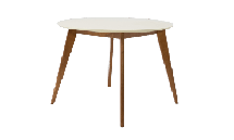 Стол ZiP-mebel Стол Сканди К 90, Орех/Слоновая кость арт. F004111WUS