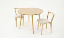 Стол ZiP-mebel Стол Монте К 90 натур со стульями Франк натур велюр бежевый арт. F004145N00X2R101707N02