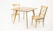 Стол ZiP-mebel Стол Сканди М 100 натур со стульями Ингольф натур арт. F404115N00X2R100743N00