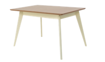 Стол ZiP-mebel Стол Сканди 120, Слоновая кость/Натуральное дерево арт. F514104SUN