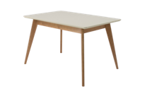 Стол ZiP-mebel Стол Сканди 120, Натуральное дерево/Слоновая кость арт. F514102NUS