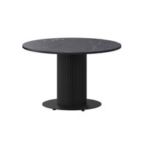 Стол ZiP-mebel Стол Рудд К 100 чёрный/чёрный мрамор арт. F001240BMB