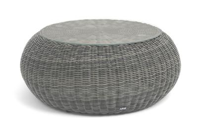 Стол журнальный 4SIS "Барселона" журнальный столик из искусственного ротанга, цвет графит арт. YH-S4093G graphite