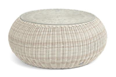 Стол журнальный 4SIS "Барселона" журнальный столик из искусственного ротанга, цвет бежевый арт. YH-S4093G beige