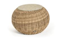 Стол журнальный 4SIS "Барселона" кофейный столик из искусственного ротанга, цвет соломенный арт. YH-S4093G-1