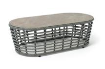 Стол журнальный 4SIS "Валенсия" журнальный столик из искусственного ротанга, цвет серый арт. YH-S4251G Grey