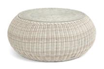 Стол журнальный 4SIS "Барселона" журнальный столик из искусственного ротанга, цвет бежевый арт. YH-S4093G beige