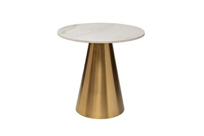 Стол журнальный Garda Decor 76AR-00920 Стол журнальный керамогранит белый d50*50см арт. 76AR-00920