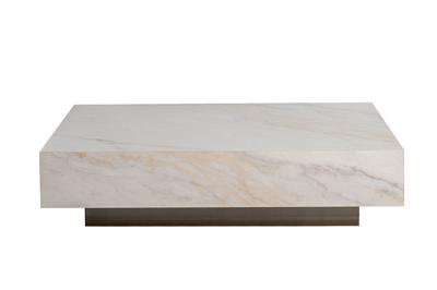 Стол журнальный Garda Decor 57EL-93601 Стол журнальный AGATE светлый керамический 120*80*29см арт. 57EL-93601